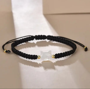 Adjustable Cat Face Bracelet