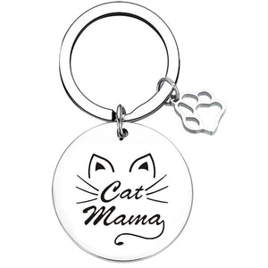 Cat Mama Keyring