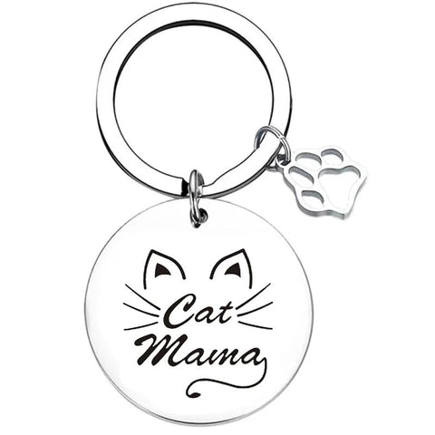 Cat Mama Keyring