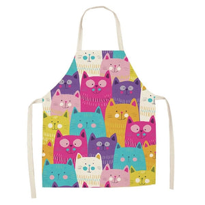 Cat Print Apron