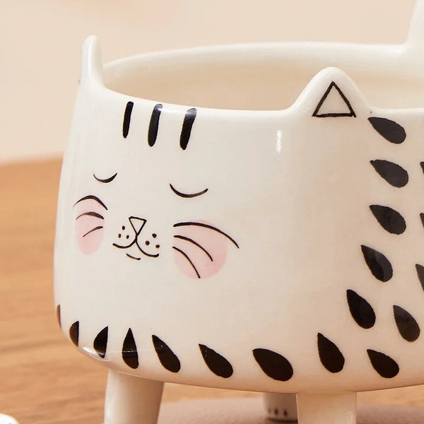 Ceramic Cat Mug / Vase