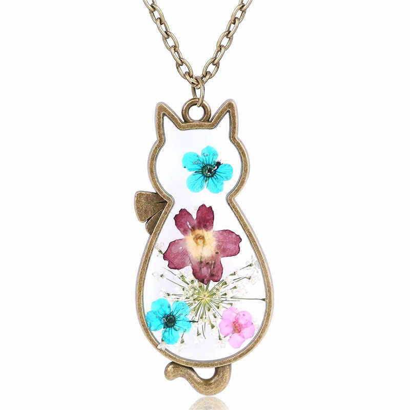 Cat Flower Pendant