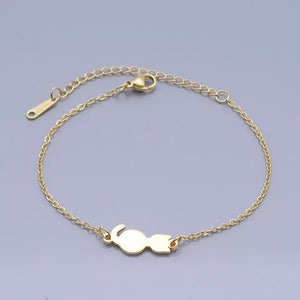 Cat Body Bracelet - Gold