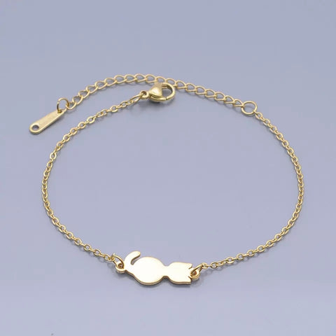 Cat Body Bracelet - Gold